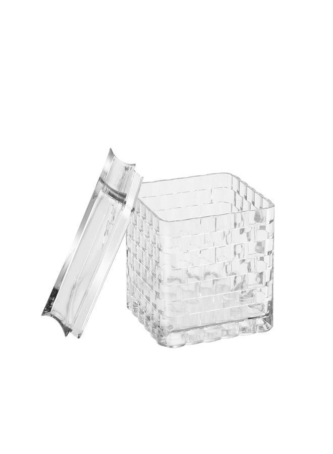 جايبي بلس مجموعة جاي بي بلس كريستا 2 من علب الفواكه المجففة محكمة الإغلاق مع صينية | تصميم فريد، علبة طعام جافة بلاستيكية شفافة مانعة للتسرب | عبوة هدايا ديوالي | 500 مل، شفافة - Image 4